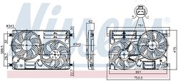 VENTILATOR RADIATOR RACIRE NISSENS 850096 - Compatibil cu FORD