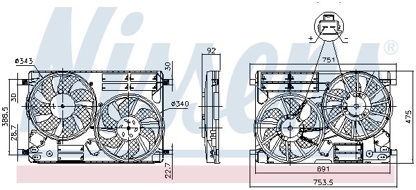 Ventilator radiator racire Nissens 850096