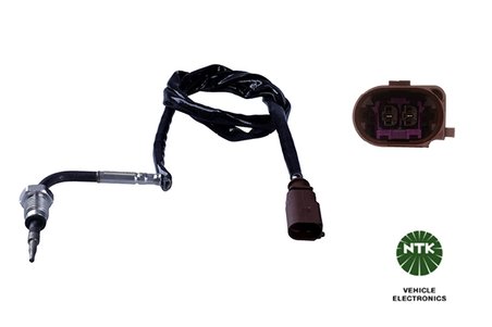 SENZOR TEMPERATURA GAZE EVACUARE NTK 97841 - Compatibil cu AUDI, SEAT, SKODA, VW
