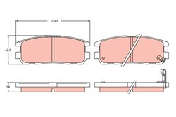 Set placute frana TRW GDB2452