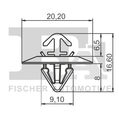 CLIPS, ACOPERIRE DECORATIVA SI PROTECTIE FA1 33-40014.10 - Compatibil cu IVECO, NISSAN, OPEL, RENAULT, VAUXHALL