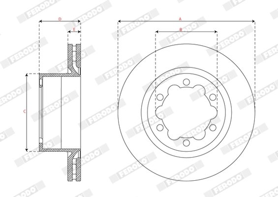 Disc frana Ferodo DDF3106C-1