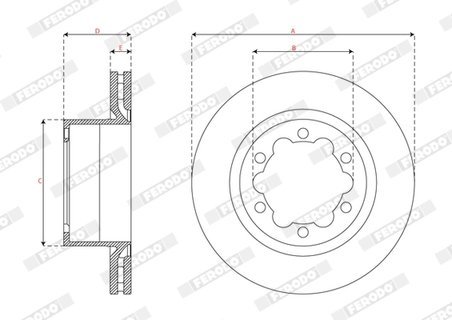 Disc frana Ferodo DDF3106C-1