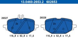 Set placute frana ATE 13.0460-2653.2
