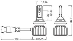 BEC, FAR DE LUCRU OSRAM 64211DWBRT-2HFB - Piesa auto compatibila cu mai multe marci