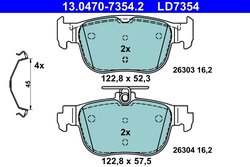 Set placute frana ATE 13.0470-7354.2
