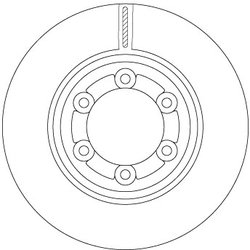 DISC FRANA TRW DF6984 - Compatibil cu ISUZU
