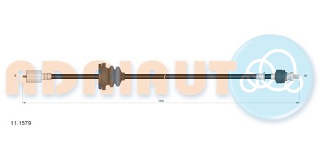 ARBORE TAHOMETRU ADRIAUTO 11.1579 - Piesa auto compatibila cu mai multe marci