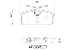 SET PLACUTE FRANA BREMBO P 68 077 - Compatibil cu RENAULT