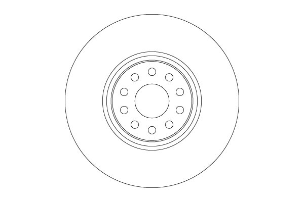 DISC FRANA TRW DF6733S - Compatibil cu VW