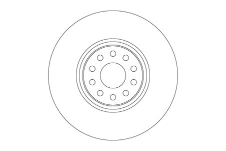 DISC FRANA TRW DF6733S - Compatibil cu VW