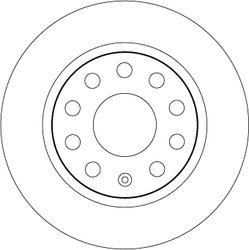 DISC FRANA TRW DF6553 - Compatibil cu SKODA