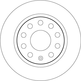 DISC FRANA TRW DF6553 - Compatibil cu SKODA