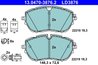 SET PLACUTE FRANA ATE 13.0470-3876.2 - Compatibil cu CITROEN, DS, OPEL, PEUGEOT, VAUXHALL