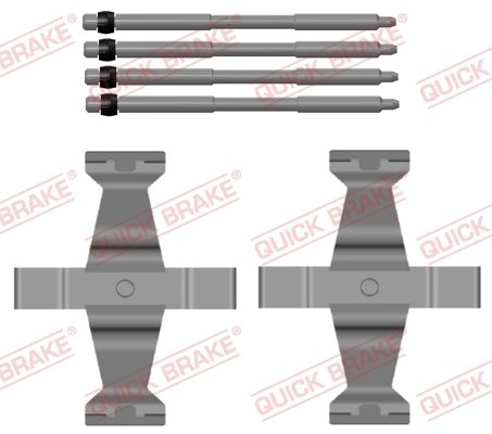 Set accesorii placute frana QUICK BRAKE 109-0171