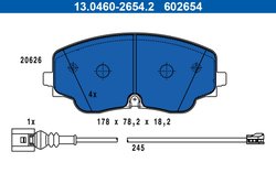 Set placute frana ATE 13.0460-2654.2