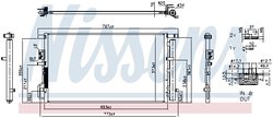 RADIATOR CLIMATIZARE NISSENS 940939 - Compatibil cu HYUNDAI, KIA