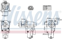 Supapa EGR Nissens 98552