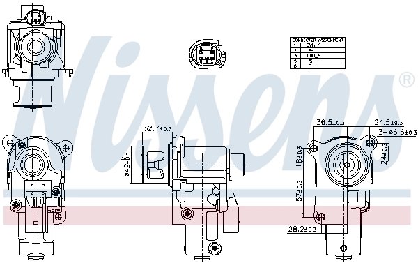 Supapa EGR Nissens 98552