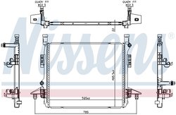 Radiator racire motor Nissens 606780