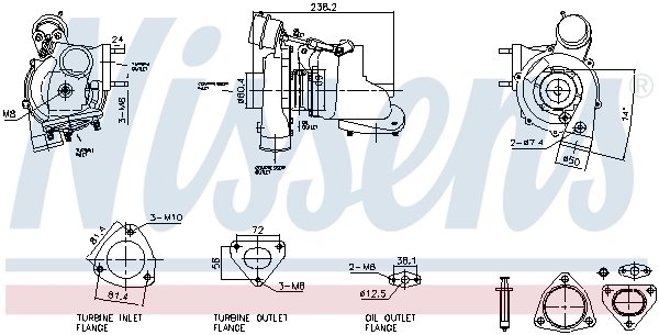 Turbina Nissens 93730