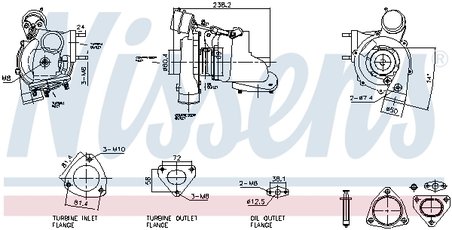 Turbina Nissens 93730