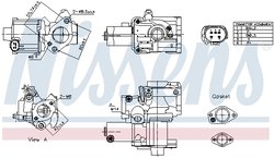 Supapa EGR Nissens 98199