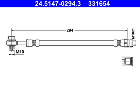 FURTUN FRANA ATE 24.5147-0294.3 - Compatibil cu AUDI