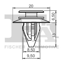 CLIPS, ACOPERIRE DECORATIVA SI PROTECTIE FA1 14-40007.25 - Compatibil cu MAYBACH, MERCEDES-BENZ