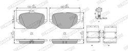 Set placute frana Ferodo FDB5422