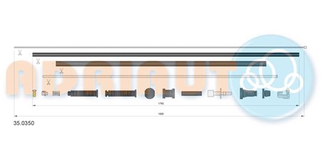 Cablu acceleratie Adriauto 35.0350
