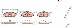 SET PLACUTE FRANA TRW GDB2514 - Compatibil cu MG