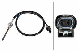 Senzor temperatura gaze evacuare HELLA 6PT 010 376-781