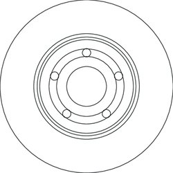 DISC FRANA TRW DF6708 - Compatibil cu FORD