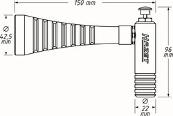 pistol de suflat HAZET 9040T-1