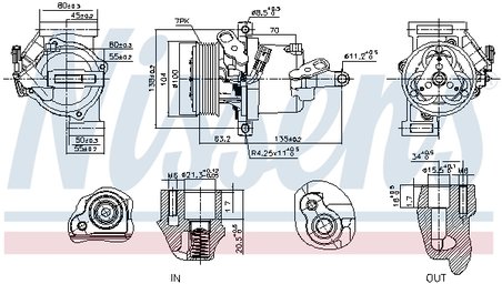 Compresor climatizare Nissens 891074