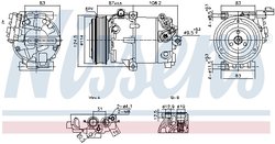 COMPRESOR CLIMATIZARE NISSENS 890897 - Compatibil cu HYUNDAI