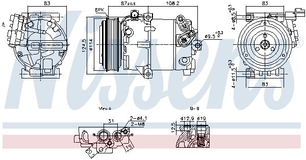 COMPRESOR CLIMATIZARE NISSENS 890897 - Compatibil cu HYUNDAI