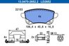 SET PLACUTE FRANA ATE 13.0470-2652.2 - Compatibil cu RENAULT