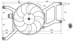 VENTILATOR RADIATOR RACIRE NRF 470132 - Compatibil cu DACIA, RENAULT