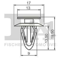 clips, acoperire decorativa si protectie FA1 87-40001.10