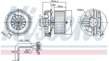 VENTILATOR HABITACLU NISSENS 87385 - Compatibil cu RENAULT