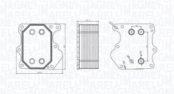 RADIATOR ULEI / TERMOFLOT MAGNETI MARELLI 350300000500 - Compatibil cu CITROEN, FIAT, FORD, PEUGEOT