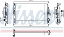 Radiator racire motor Nissens 607088
