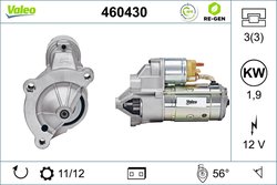 ELECTROMOTOR VALEO 460430 - Compatibil cu CITROEN, DS, FIAT, LANCIA, OPEL, PEUGEOT