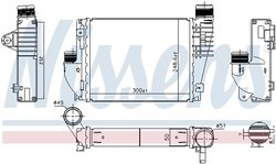 INTERCOOLER NISSENS 961522 - Compatibil cu HONDA