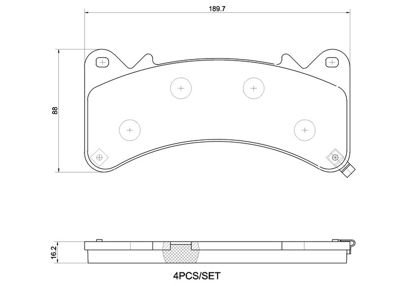 Set placute frana Brembo P 10 103