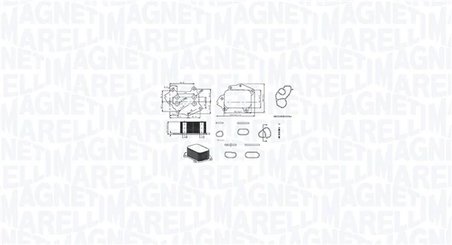 RADIATOR ULEI / TERMOFLOT MAGNETI MARELLI 350300002700 - Compatibil cu CITROEN, FORD, MAZDA, PEUGEOT, SUZUKI, TOYOTA, VOLVO