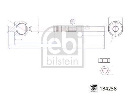BIELETA DIRECTIE FEBI BILSTEIN 184258 - Compatibil cu CADILLAC, CHEVROLET, OPEL, VAUXHALL