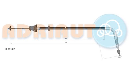 CABLU ACCELERATIE ADRIAUTO 11.0310.2 - Piesa auto compatibila cu mai multe marci